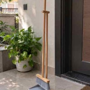 جارو خاک انداز فلزی با دسته بلند چوبی - تصویر 5