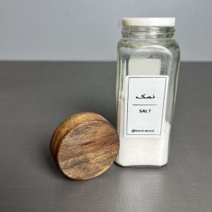 Alternative view of شیشه مکارتی سر نمکپاشی با در چوبی گردویی