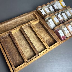 نظم دهنده قاشق و چنگال رنگ گردویی - تصویر 4