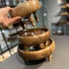 ست 3 تیکه کاسه سه پایه لبه گرد